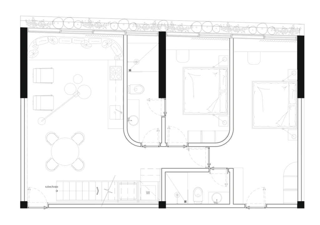 PH Private Rooftop LockOff 194 m2 low floor-Condos in Akumal-Nero