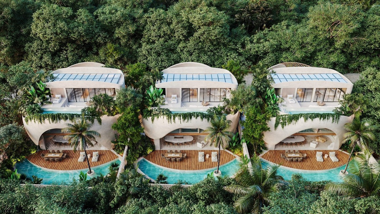 Luxury Villas in Tulum Las Conchas casas esculturicas