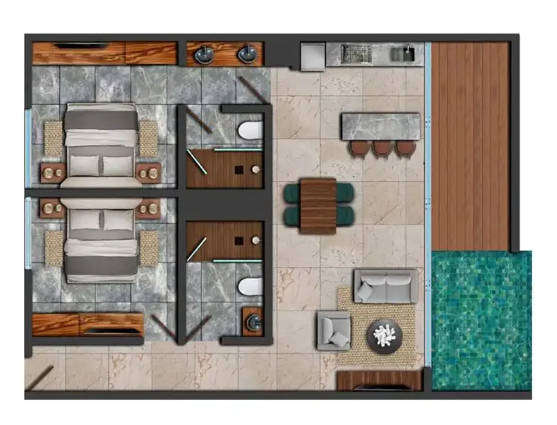 2 Bedroom condo s at Adora Tulum